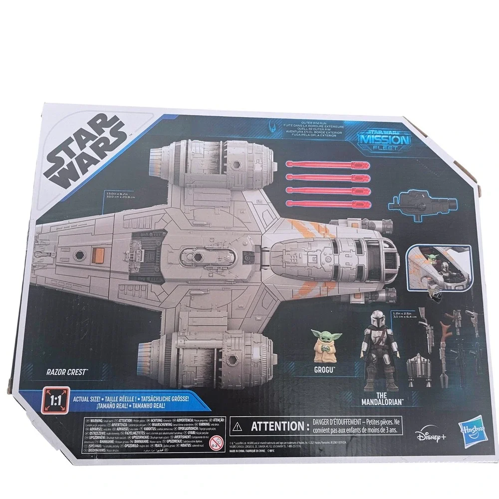 Star Wars Mission Fleet Razor Crest The Mandalorian Grogu Figure Set Hasbro NEW